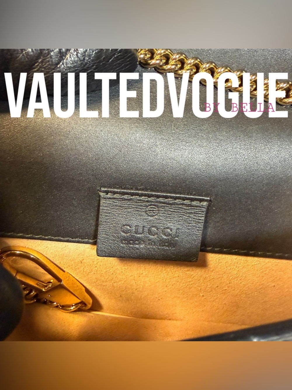 ✨Preloved GUCCI Web Stripe Chain Crossbody Bag ✨ - Picture 16 of 16